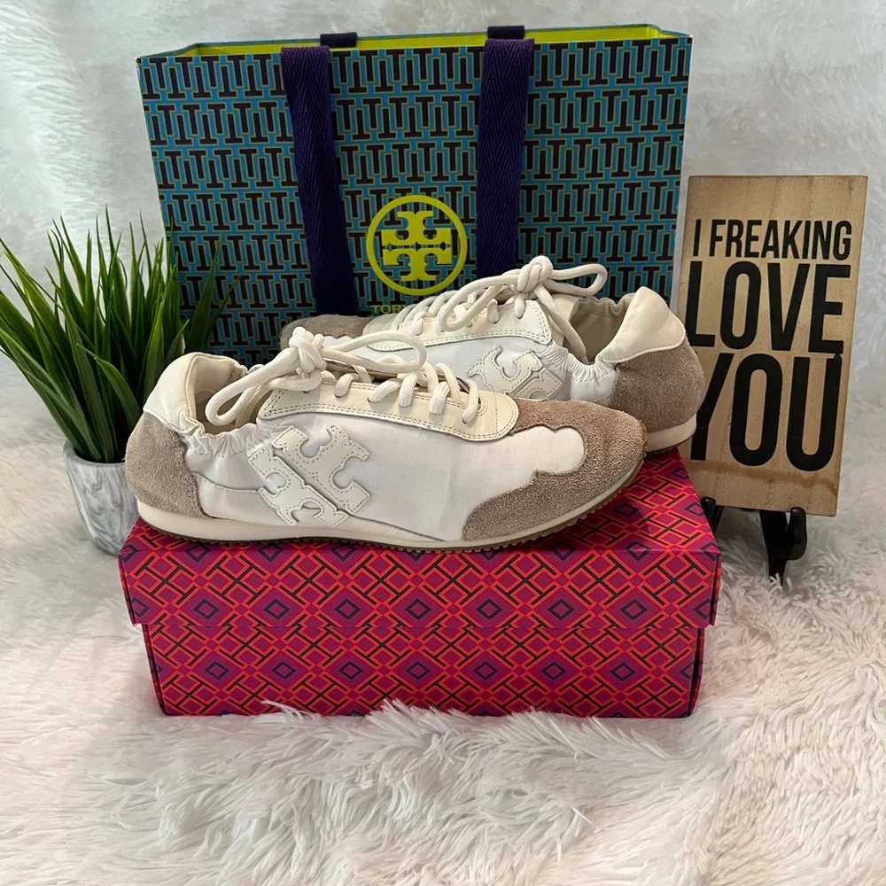 🎉HPx2🎉 Tory Burch Vintage Double T Trainer Sneakers
